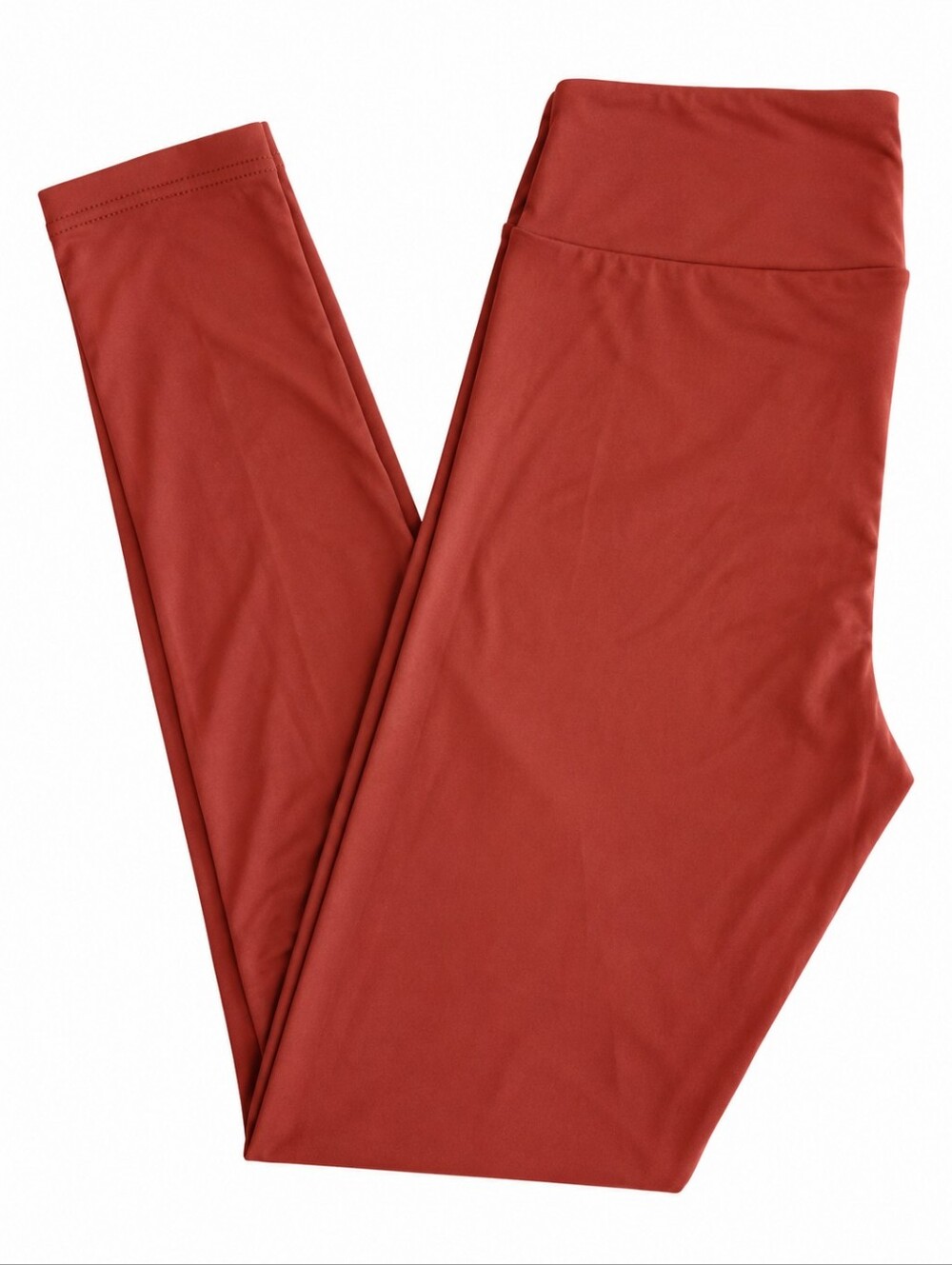 LuLaRoe Buttery Simply Comfortable Solid Rust Leggings Tall & Curvy TC